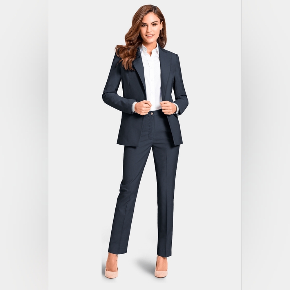 Pique Design Navy Slacks - Picture 12 of 14